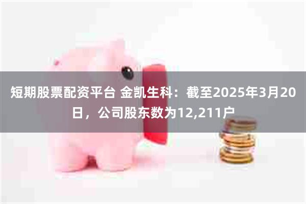 短期股票配资平台 金凯生科：截至2025年3月20日，公司股东数为12,211户